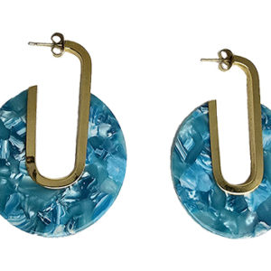 Créole marbrée turquoise